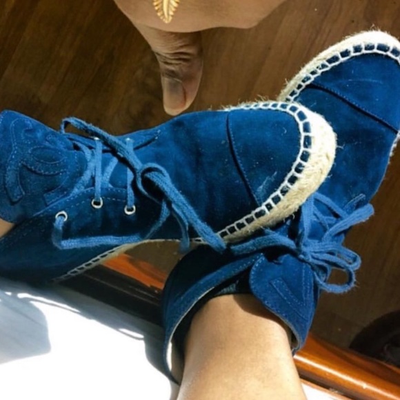 CHANEL Navy Suede Espadrilles - Picture 4 of 6